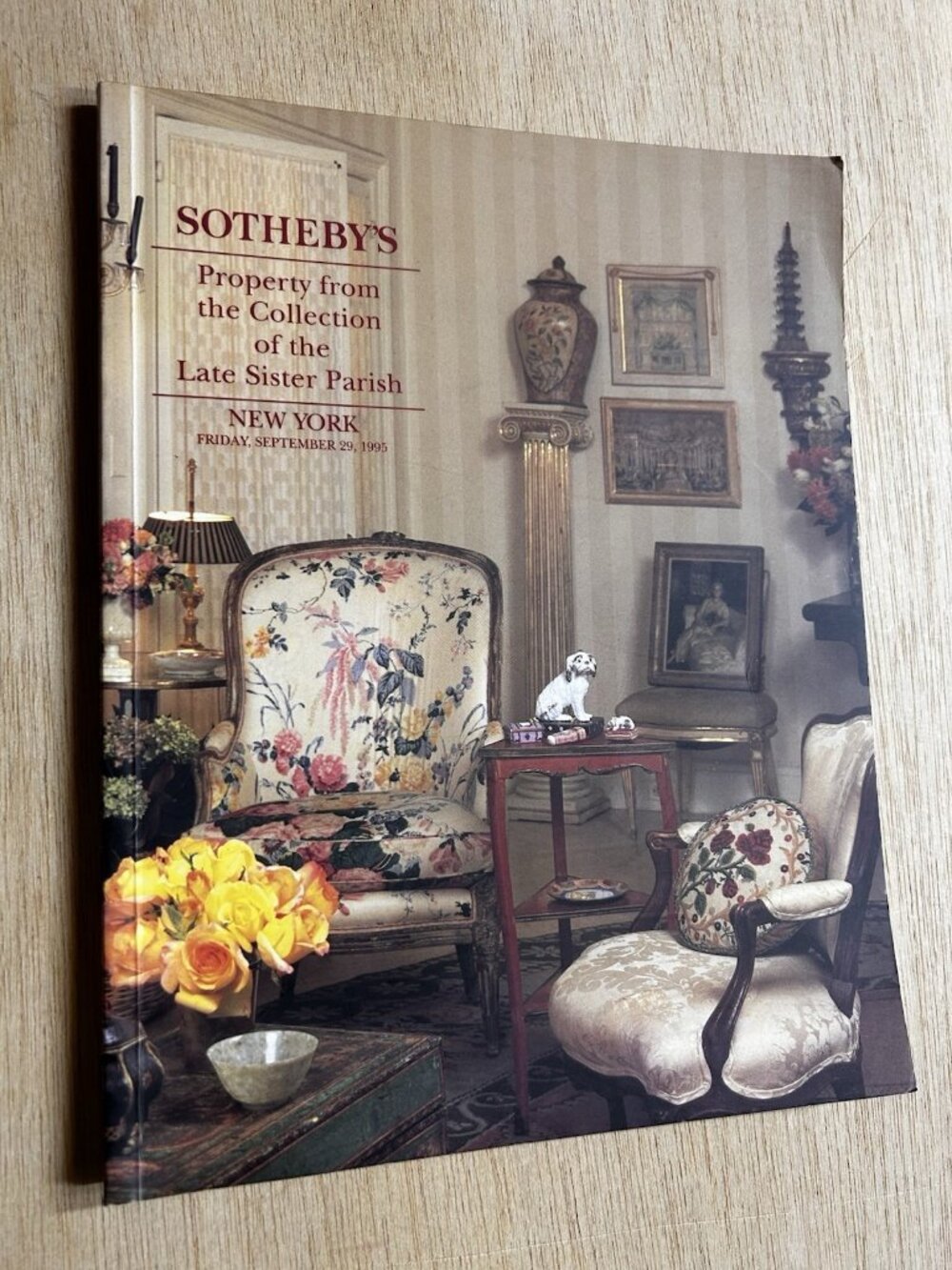 Sotheby's Sister Parish Auction Catalog New York 9/29/1995 Interior Design 6743